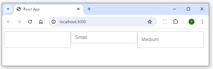 TextFieldコンポーネントの属性 (size属性)