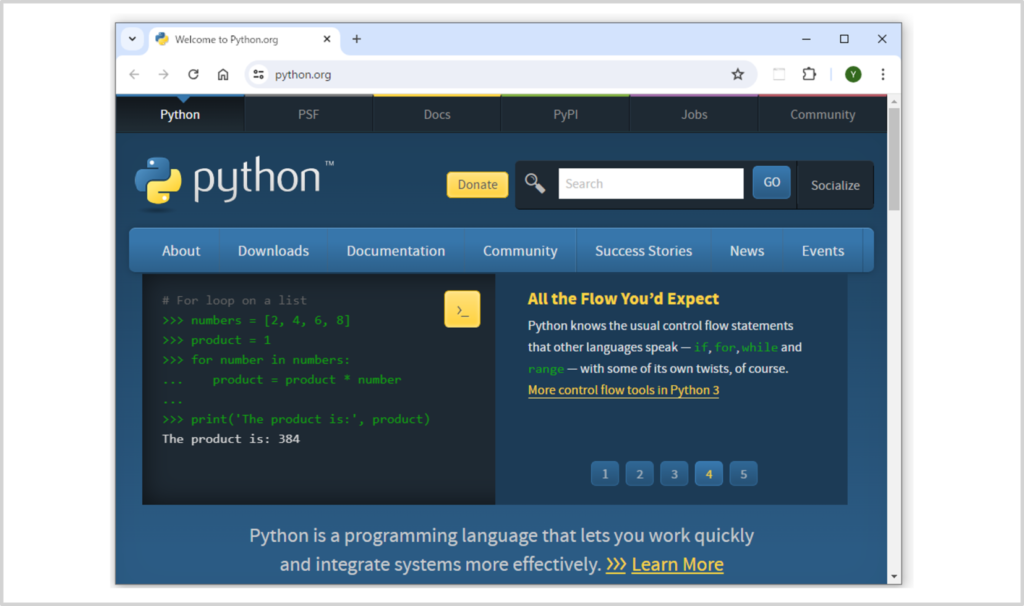 Pythonのダウンロード方法01