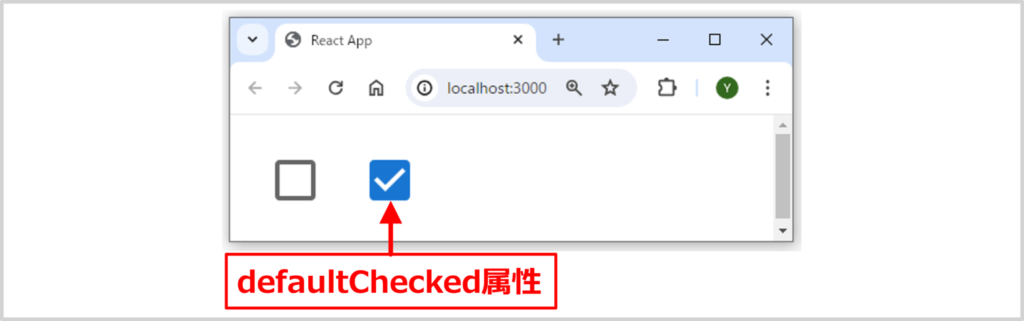 Material UI(MUI)のCheckboxコンポーネント (defaultChecked属性)