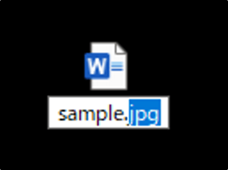 ファイル拡張子を変更してファイルを破損させる方法01