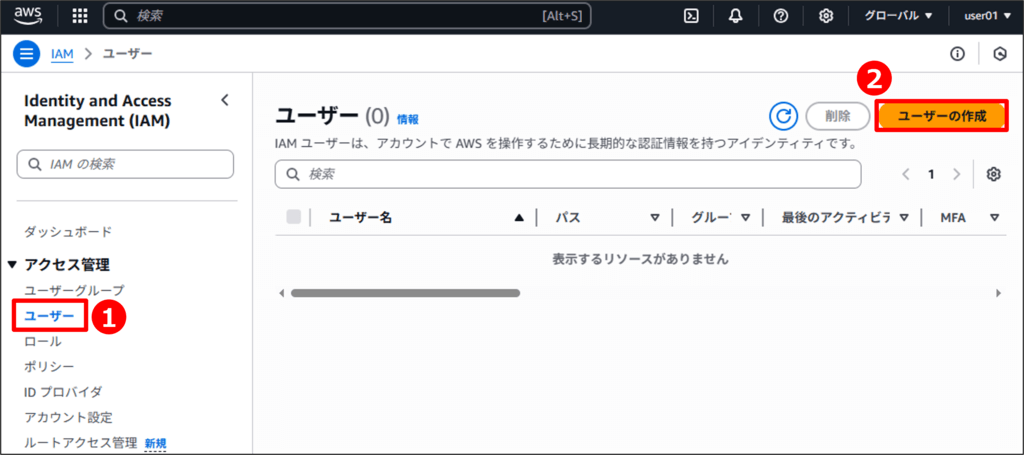 IAMユーザーの作成方法02