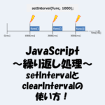 【JavaScriptの繰り返し処理】setIntervalとclearIntervalの使い方！