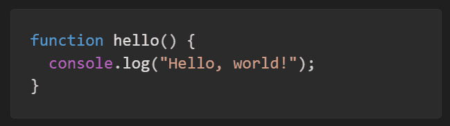 Markdown記法 (シンタックスハイライトを有効にした場合のコード)