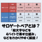 サロゲートペアとは?「絵文字を4バイトで表す仕組み」などをわかりやすく解説!
