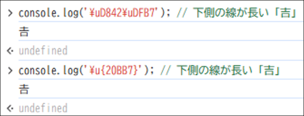 Javascriptでサロゲートペアの文字を表示する方法