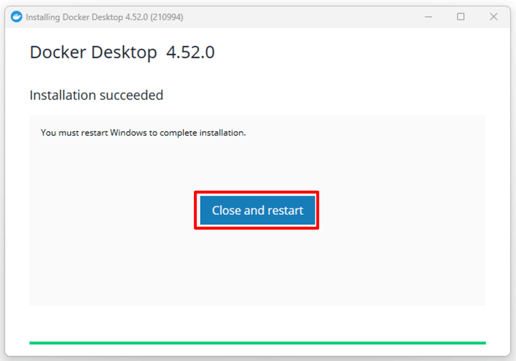 Docker Desktopのインストール手順03