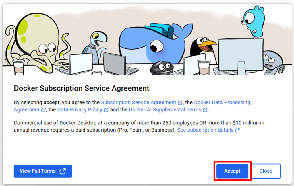 Docker Desktopの初期設定01