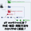 git worktreeとは？作成・確認・削除方法をわかりやすく解説！
