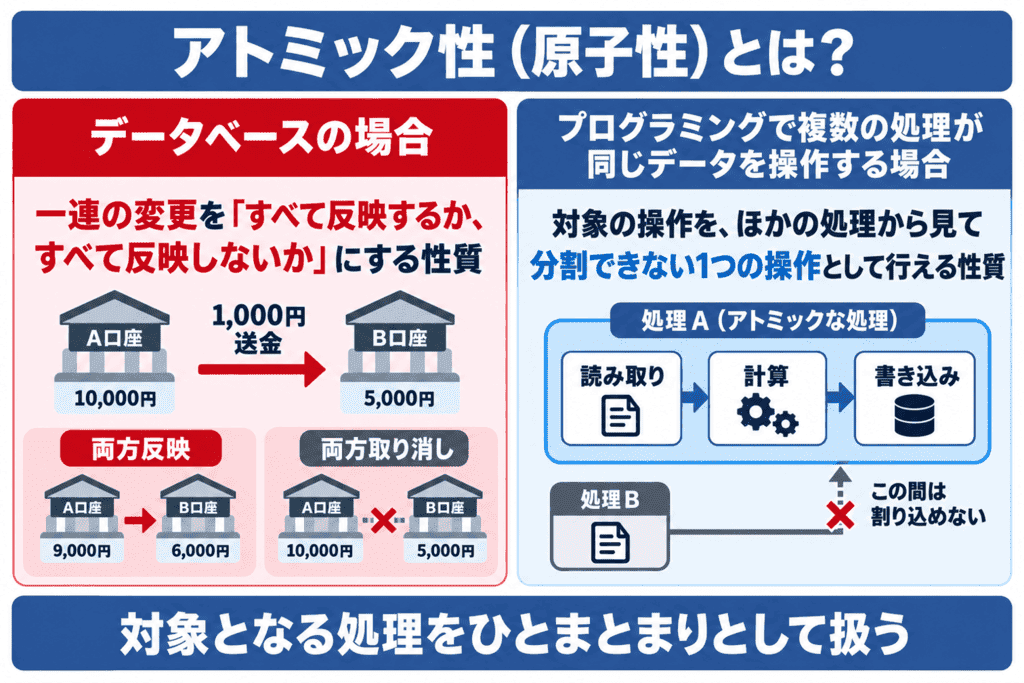 アトミック性（原子性）とは？