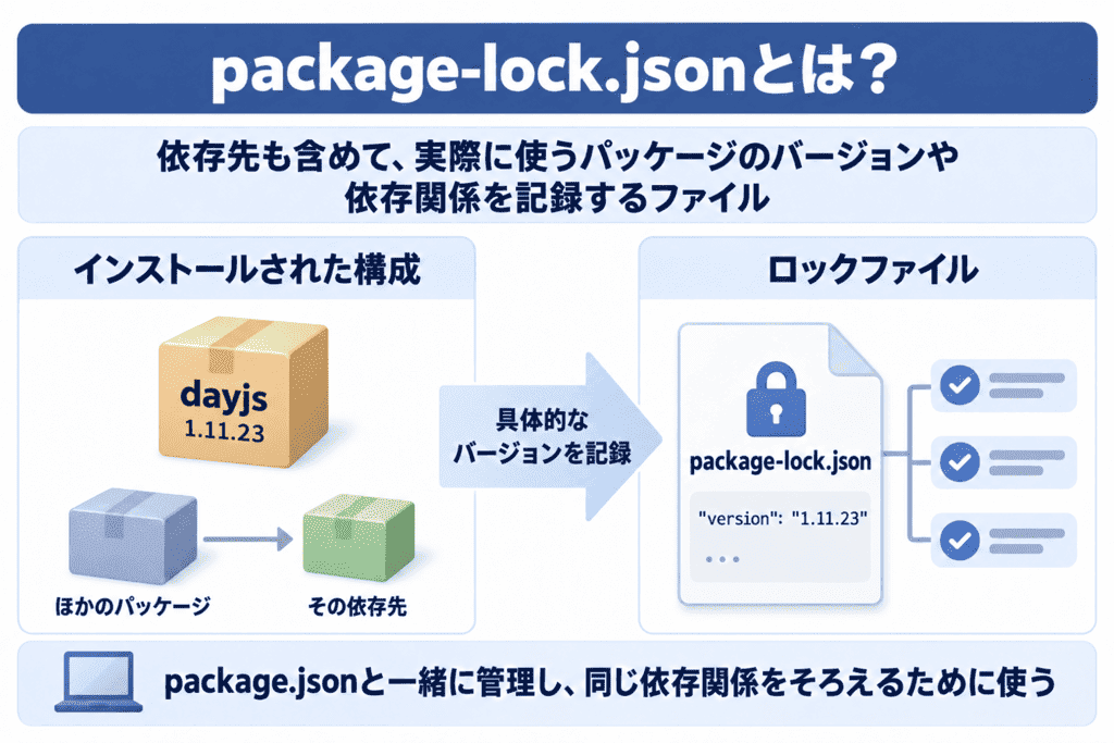 package-lock.jsonとは？